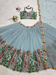 Thread Work Lehenga